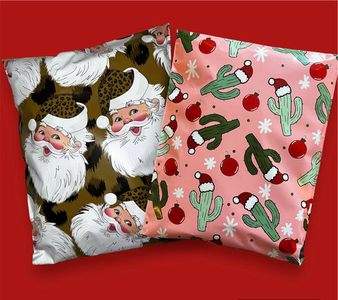 10x13 Christmas Variety Poly Mailers