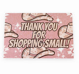 Thank You cards - Trendy Cowgirl 100 pack