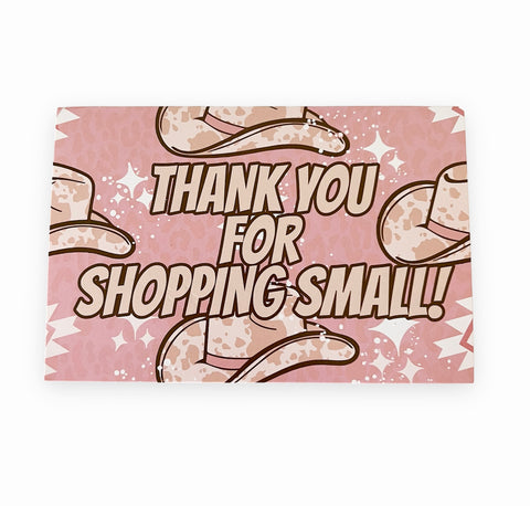 Thank You cards - Trendy Cowgirl
