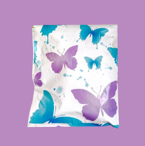 6x9 Designer Poly Mailer - packaging butterfly